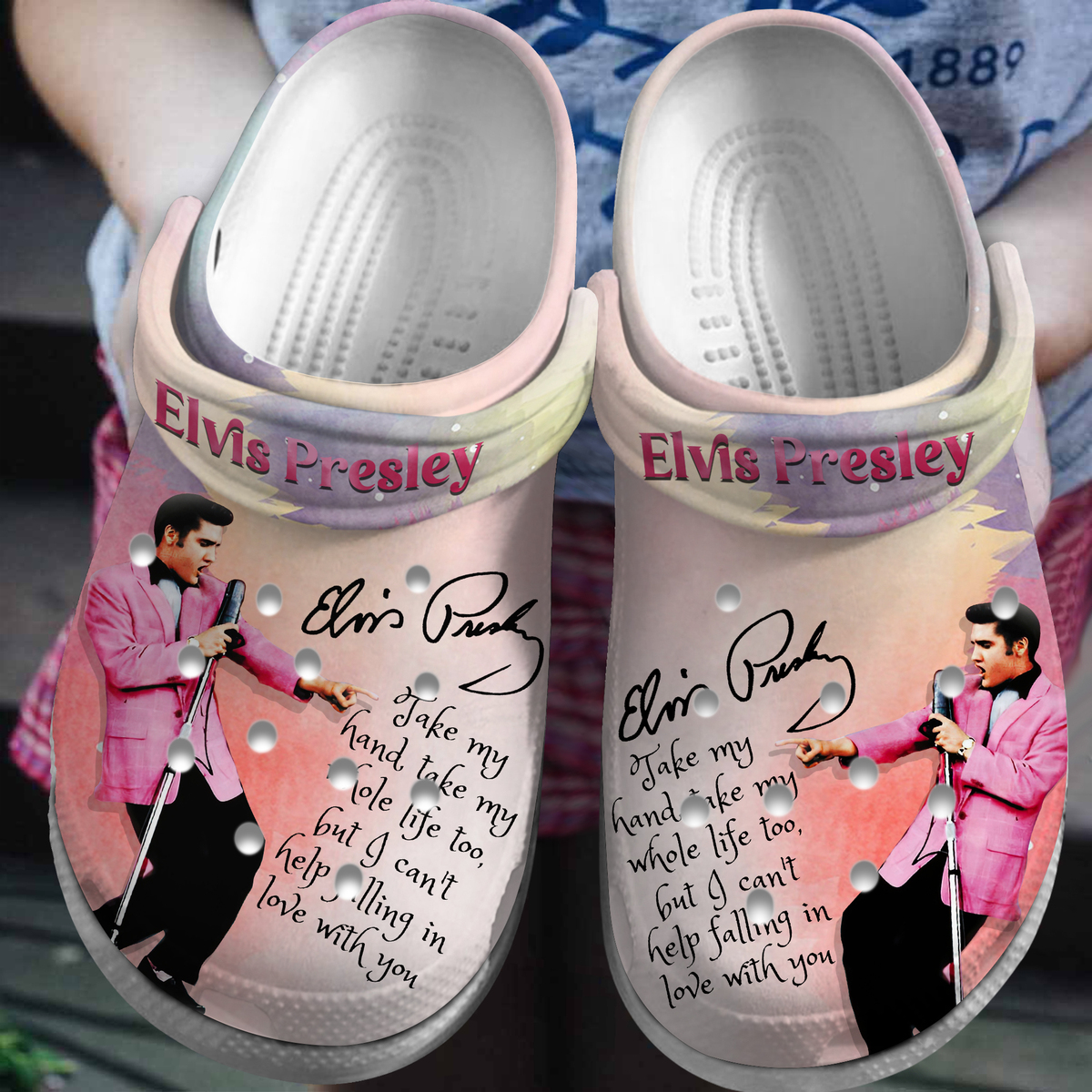 Elvis Presley Crocs Take My Hand Take My Whole Life Too Crocband Clogs