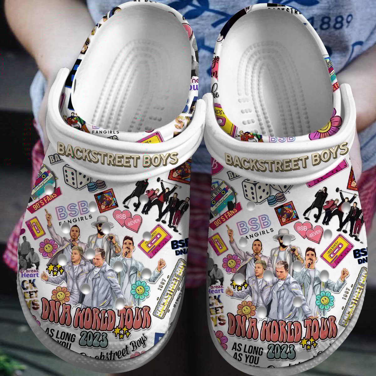 Backstreet Boys Band Music Crocs Crocband Clogs Shoes