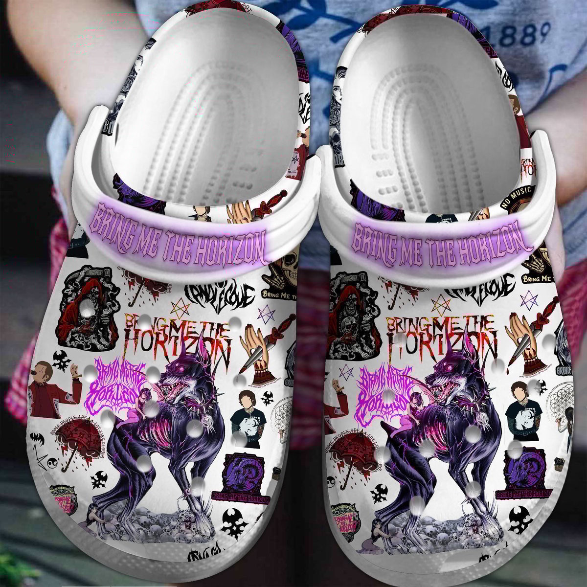 Bring Me The Horizon Music Crocs Crocband Clogs Shoes