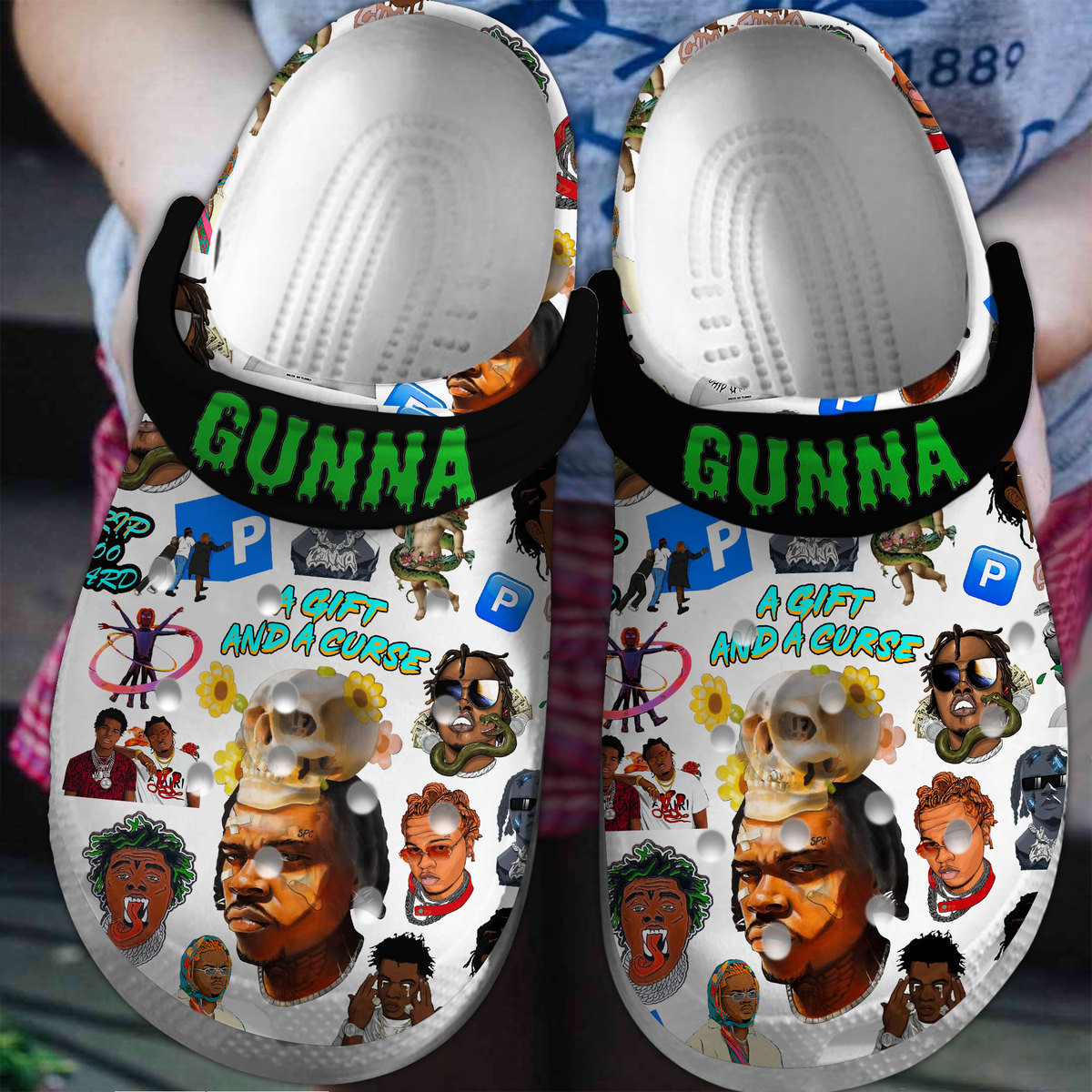 Gunna Crocs Music Rapper Clogs Shoes