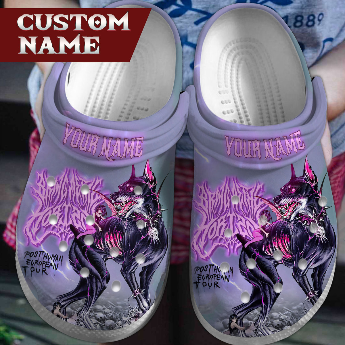 Bring Me The Horizon Post Human European Tour Music Clogs Shoes