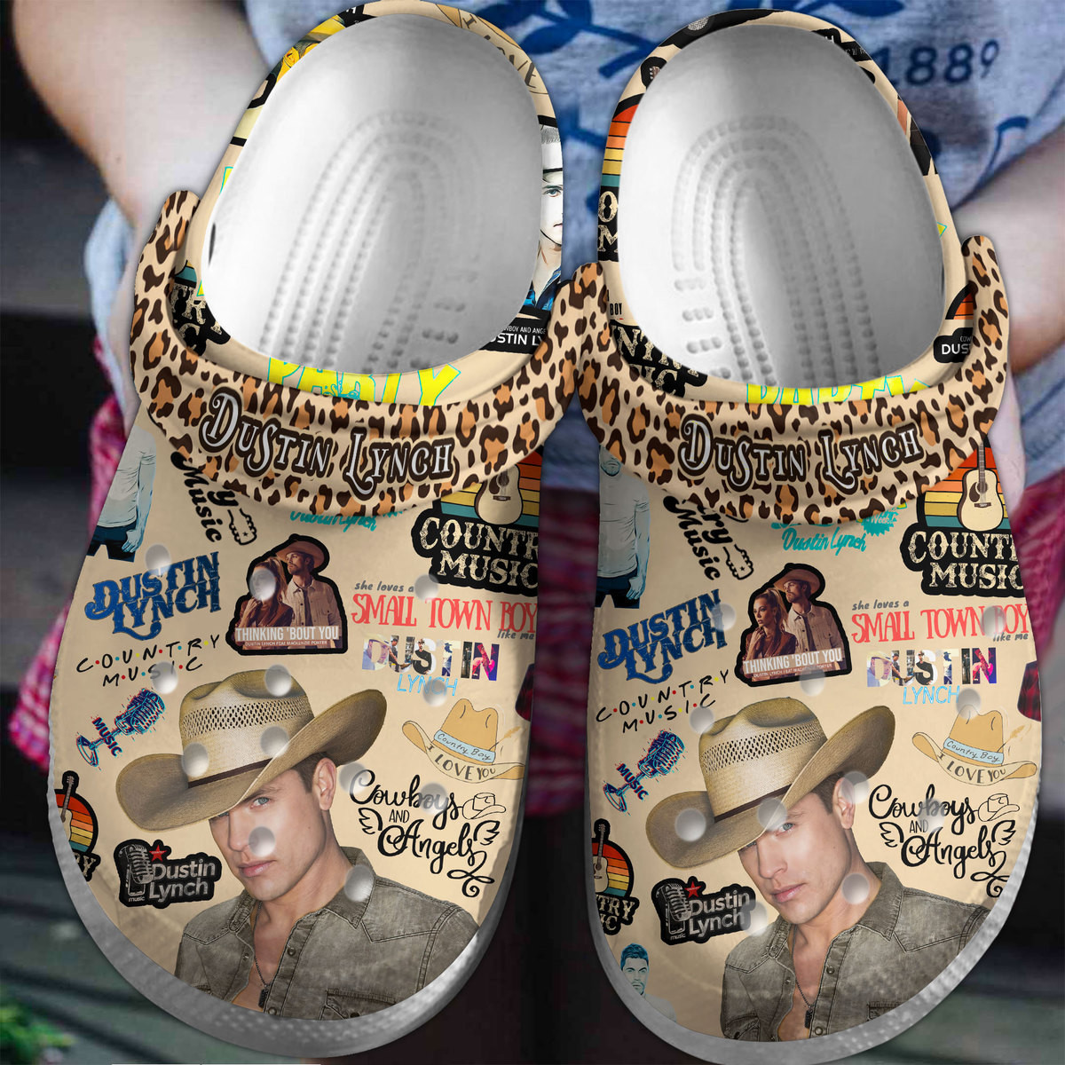 Dustin Lynch Music Crocs Crocband Clogs Shoes