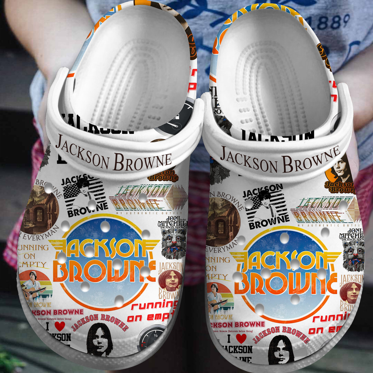 Jackson Browne Music Crocs Crocband Clogs Shoes