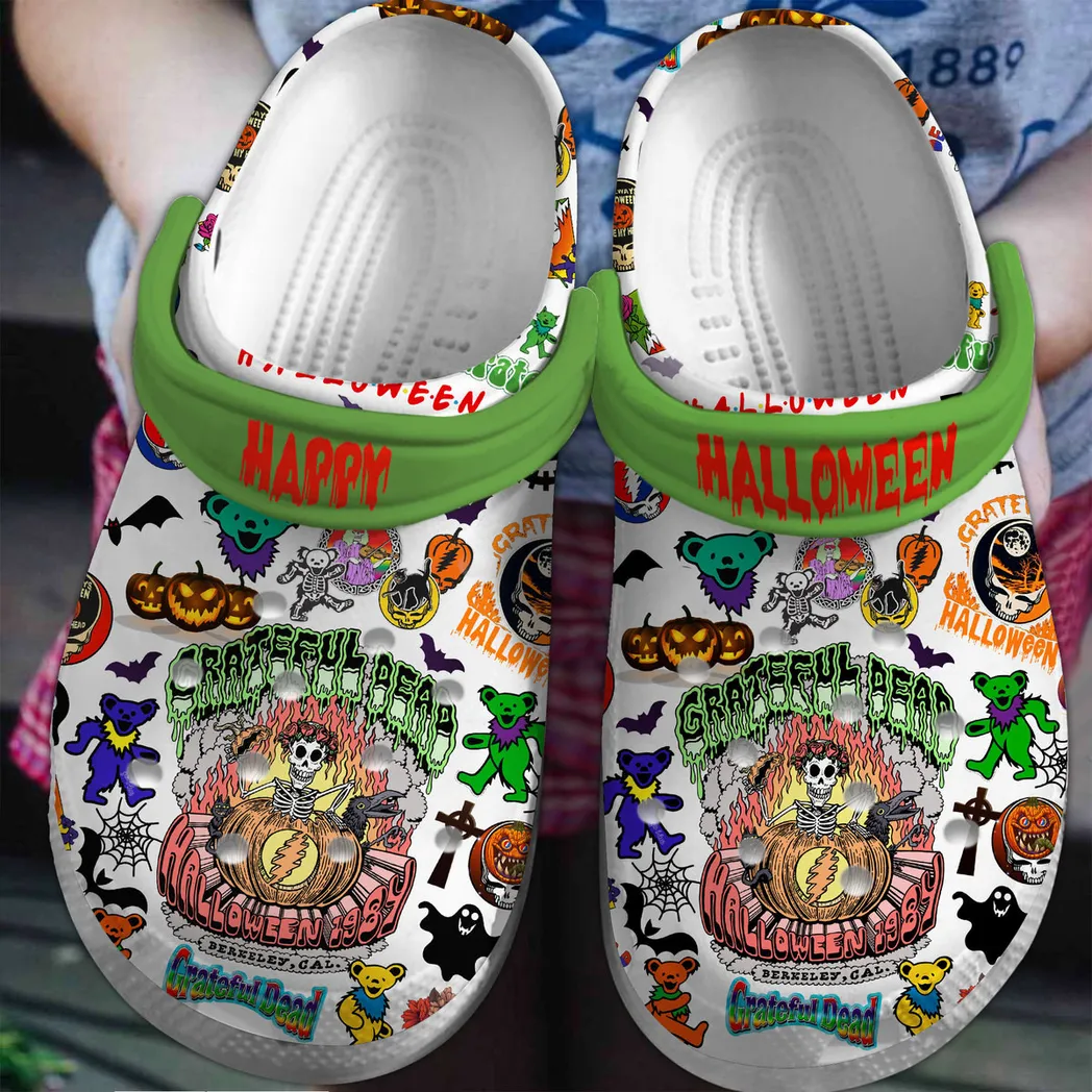 Grateful Dead Music Crocs Clogs Shoes