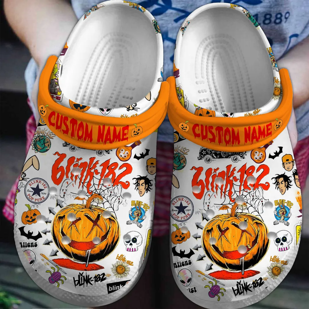 Blink 182 Music Crocs Clogs Shoes