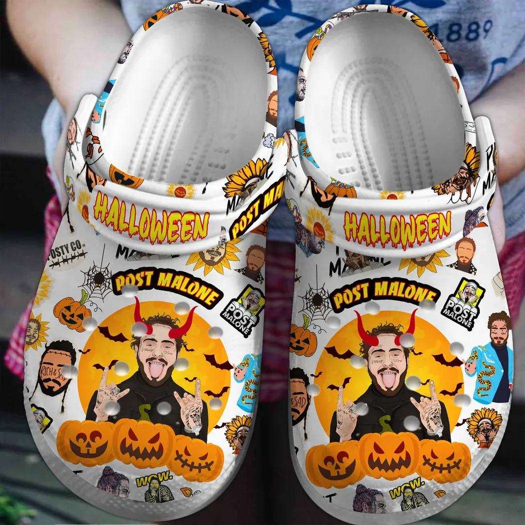 Post Malone Music Crocs Clogs Shoes