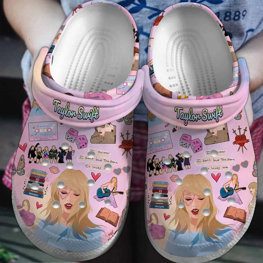 Taylor Swift Music Crocs Clogs Shoes