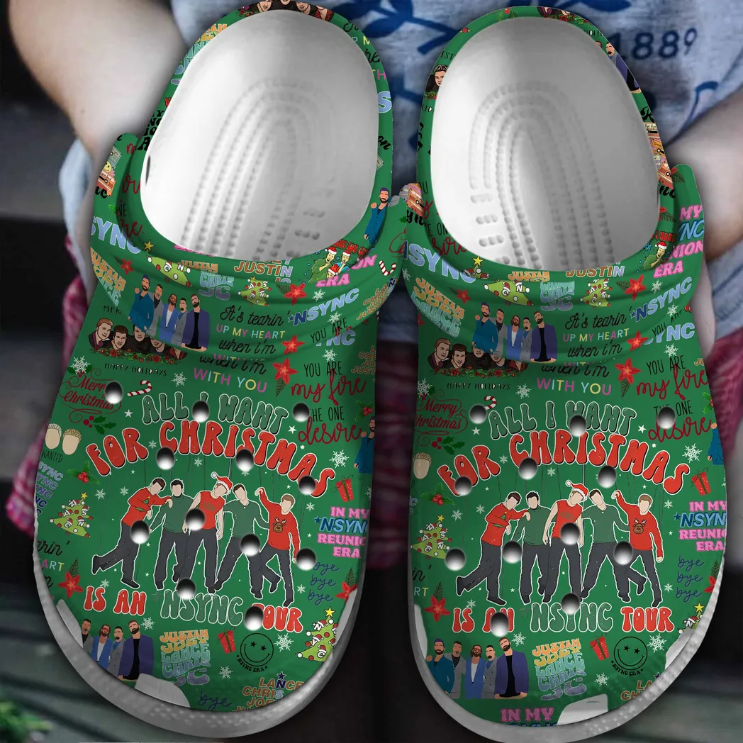 Nsync Music Crocs Clogs