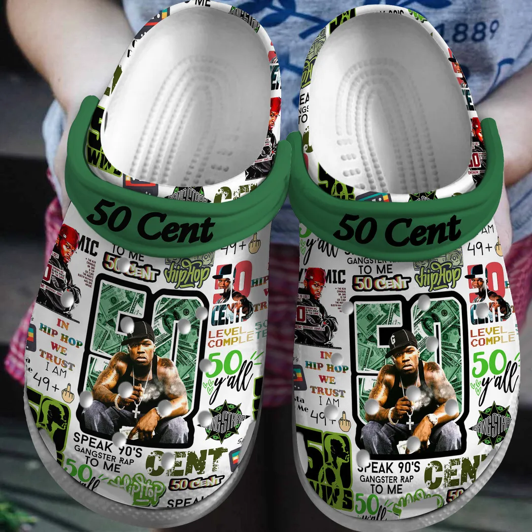 50 Cent Music Crocs Clogs