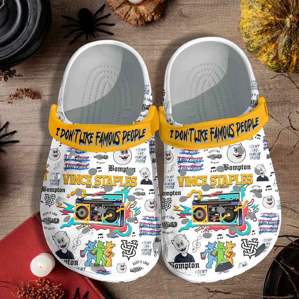 Vince Staples Music Crocs Clogs For Adult 9-12