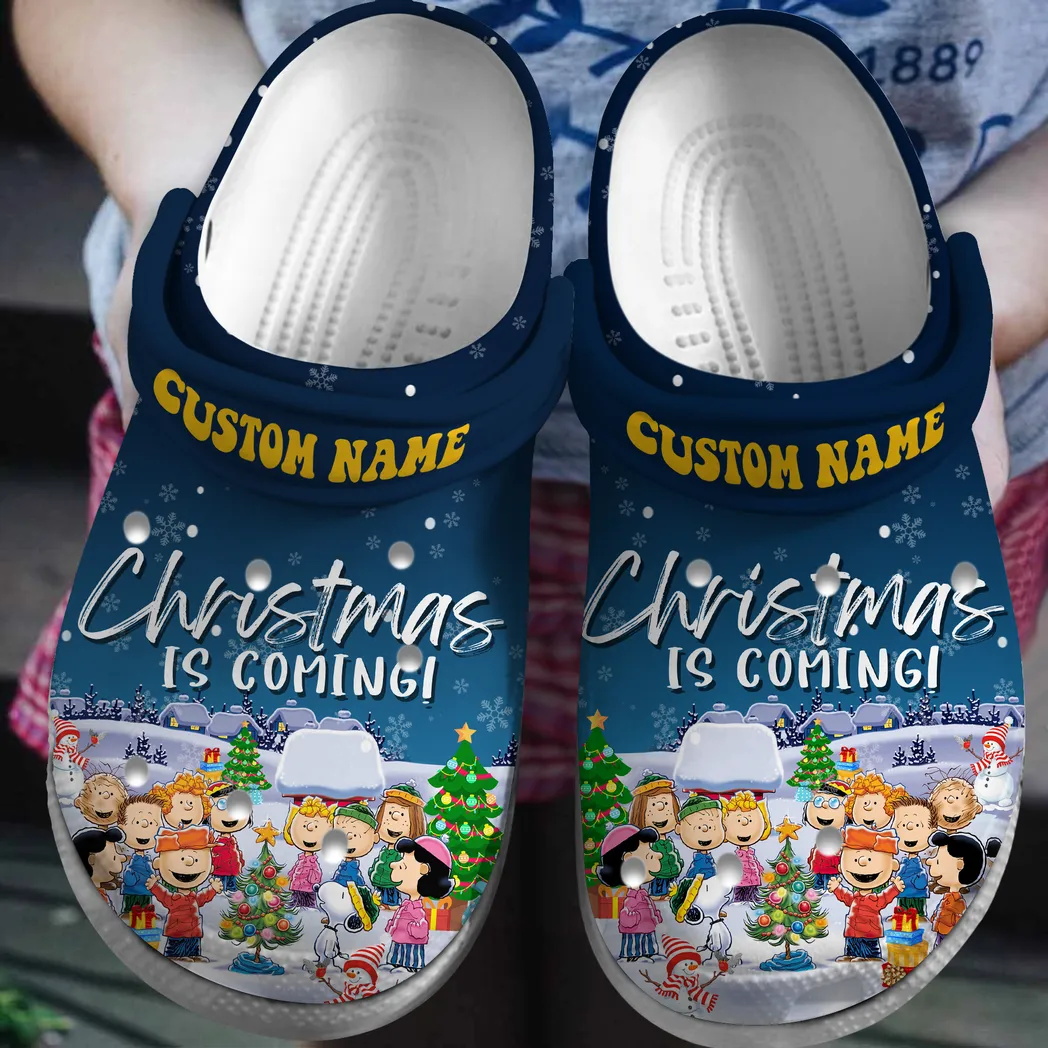Christmas Is Coming Music Crocs Clogs