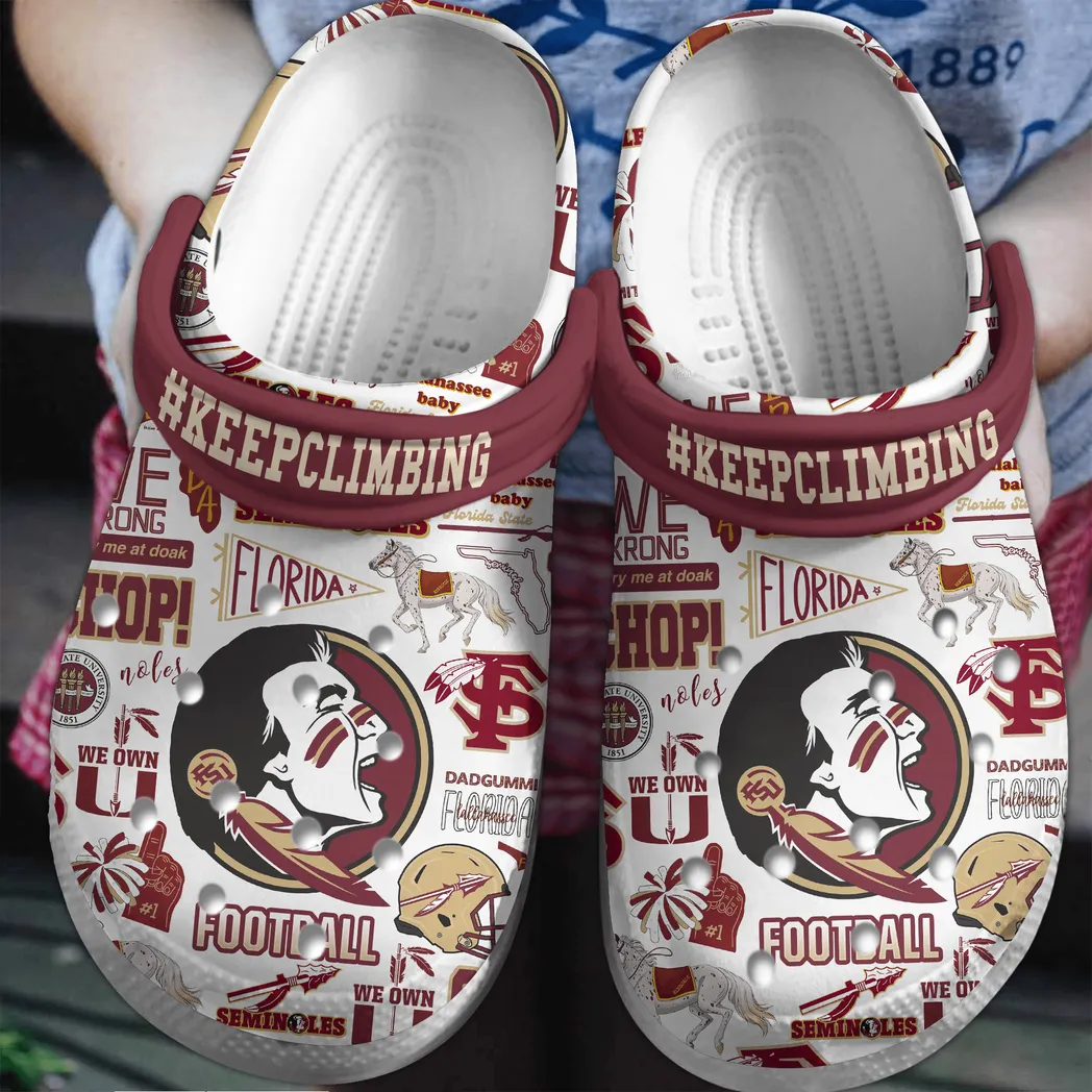 Florida Seminoles Football Keep Climbing Crocs NFL Crocs