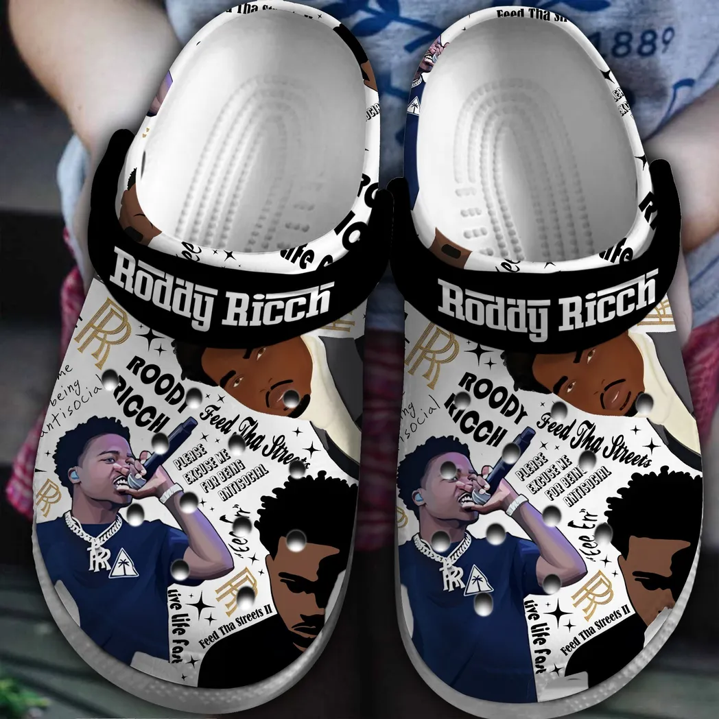 Roy Ricch Music Crocs Roy Ricch Rapper Shoes Clog