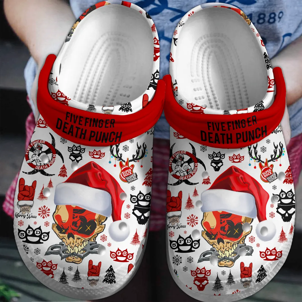 Five Finger Death Punch Music Crocs Clogs 5 Finger Death Crocs