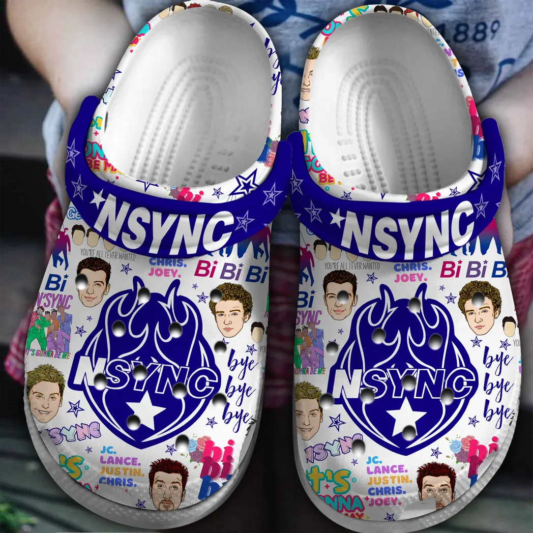 Nsync Music Crocs Shoes Clogs