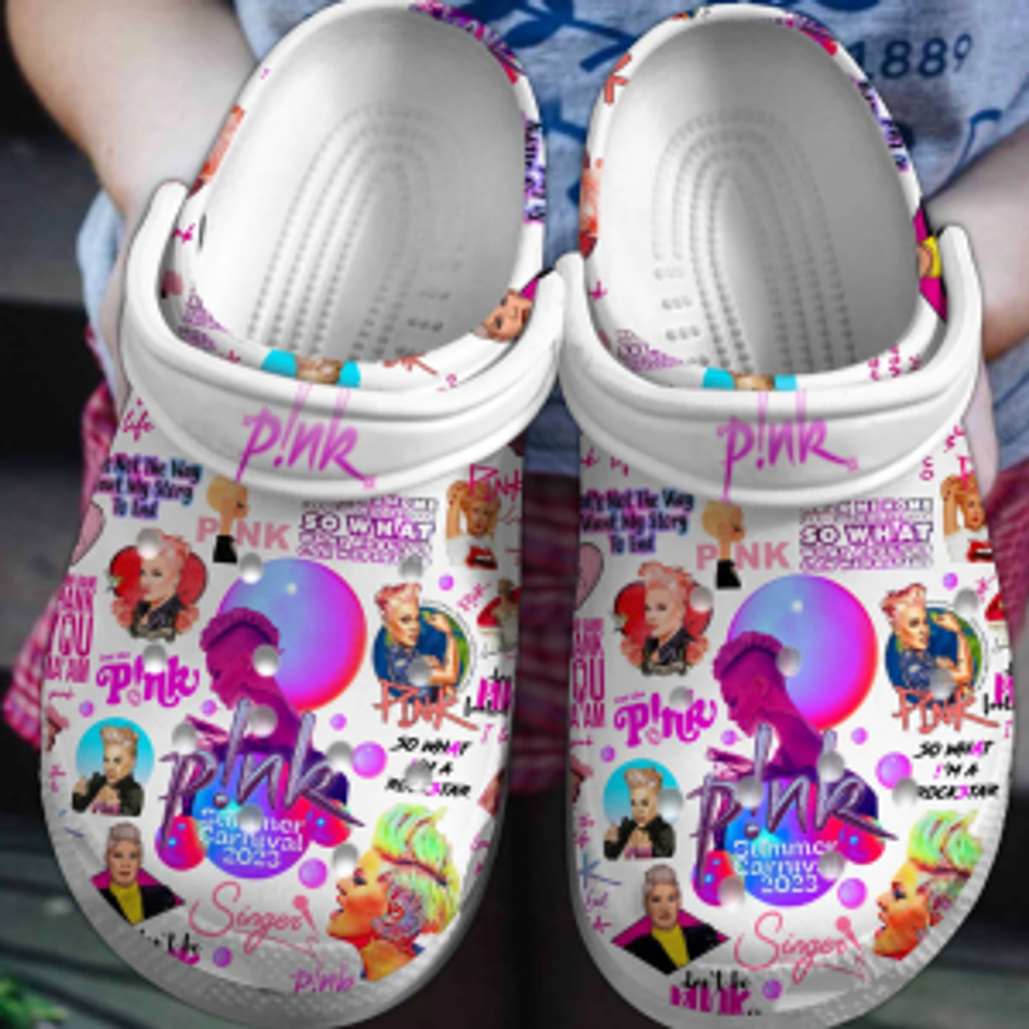Pink Singer Music Crocs Clogs Crocband Shoes Comfortable For Men Women