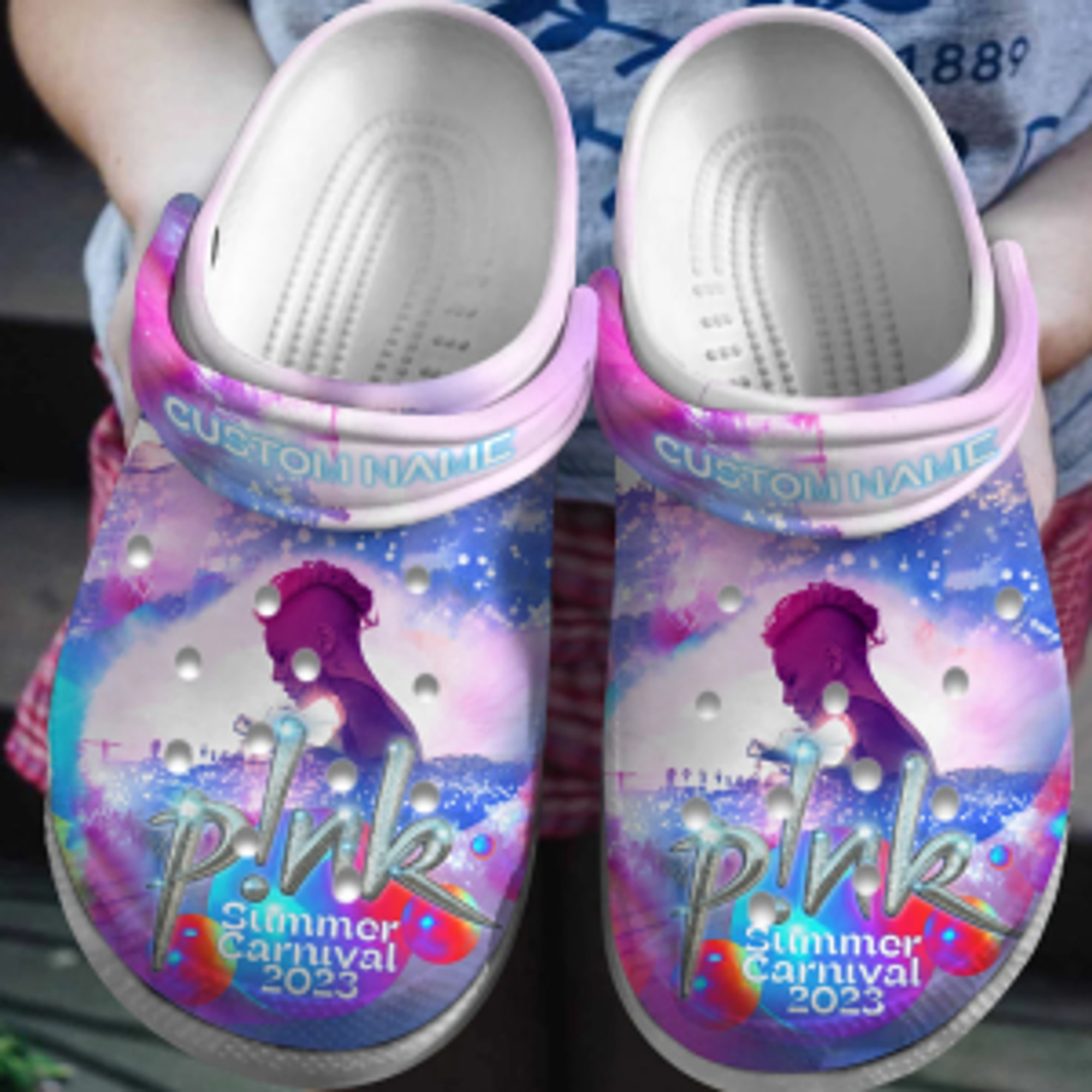 Pink Singer Music Crocs Crocband Clogs Shoes Comfortable For Men Women