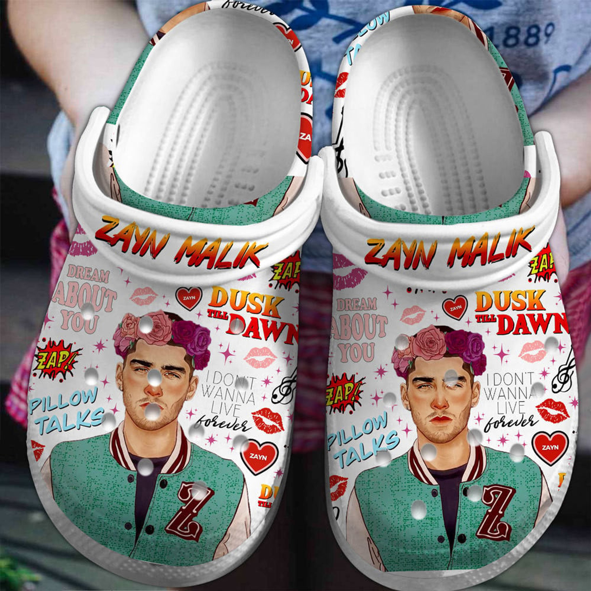 Zayn Malik Singer Crocs Crocband Clogs Shoes