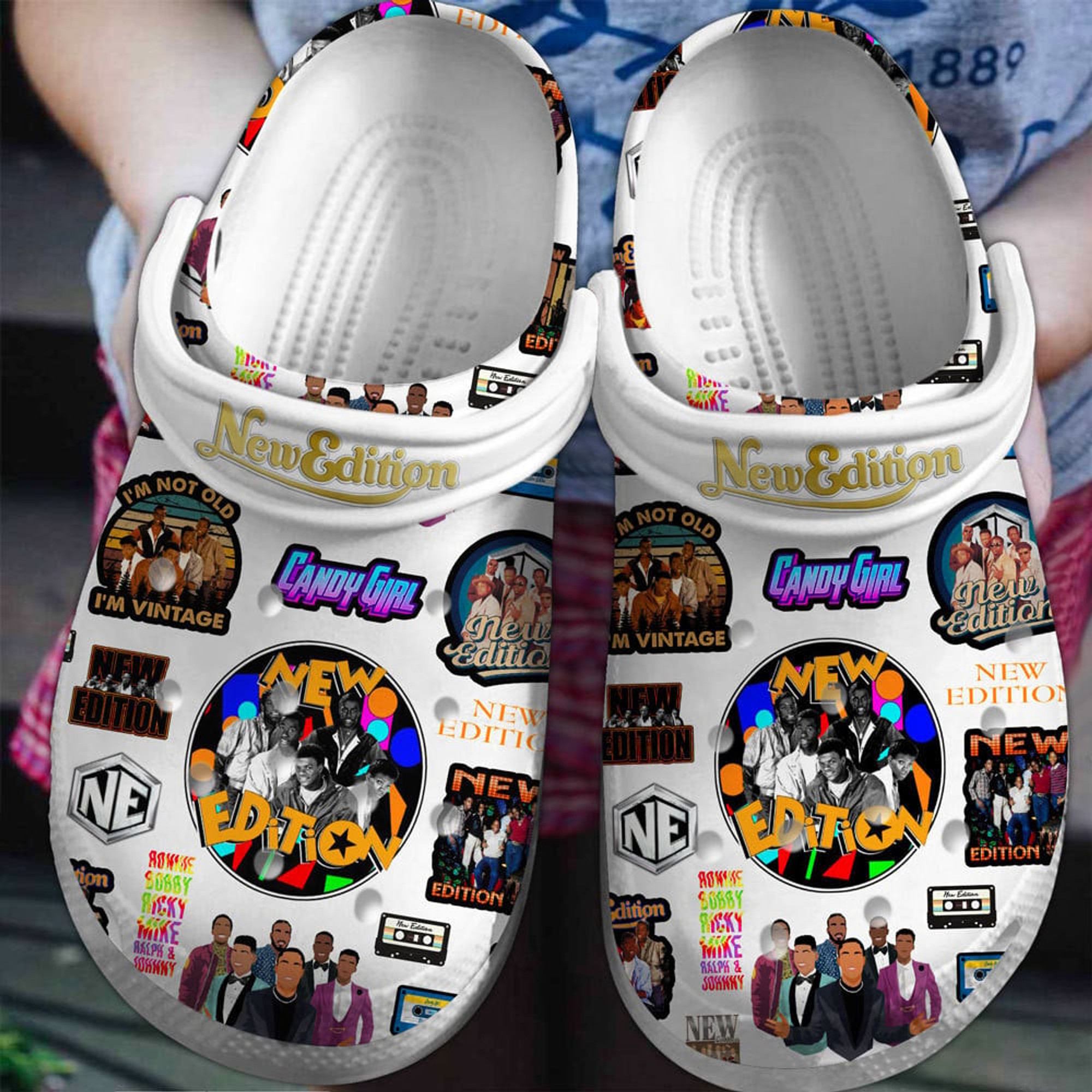 New Edition Group Crocs Crocband Clogs Shoes