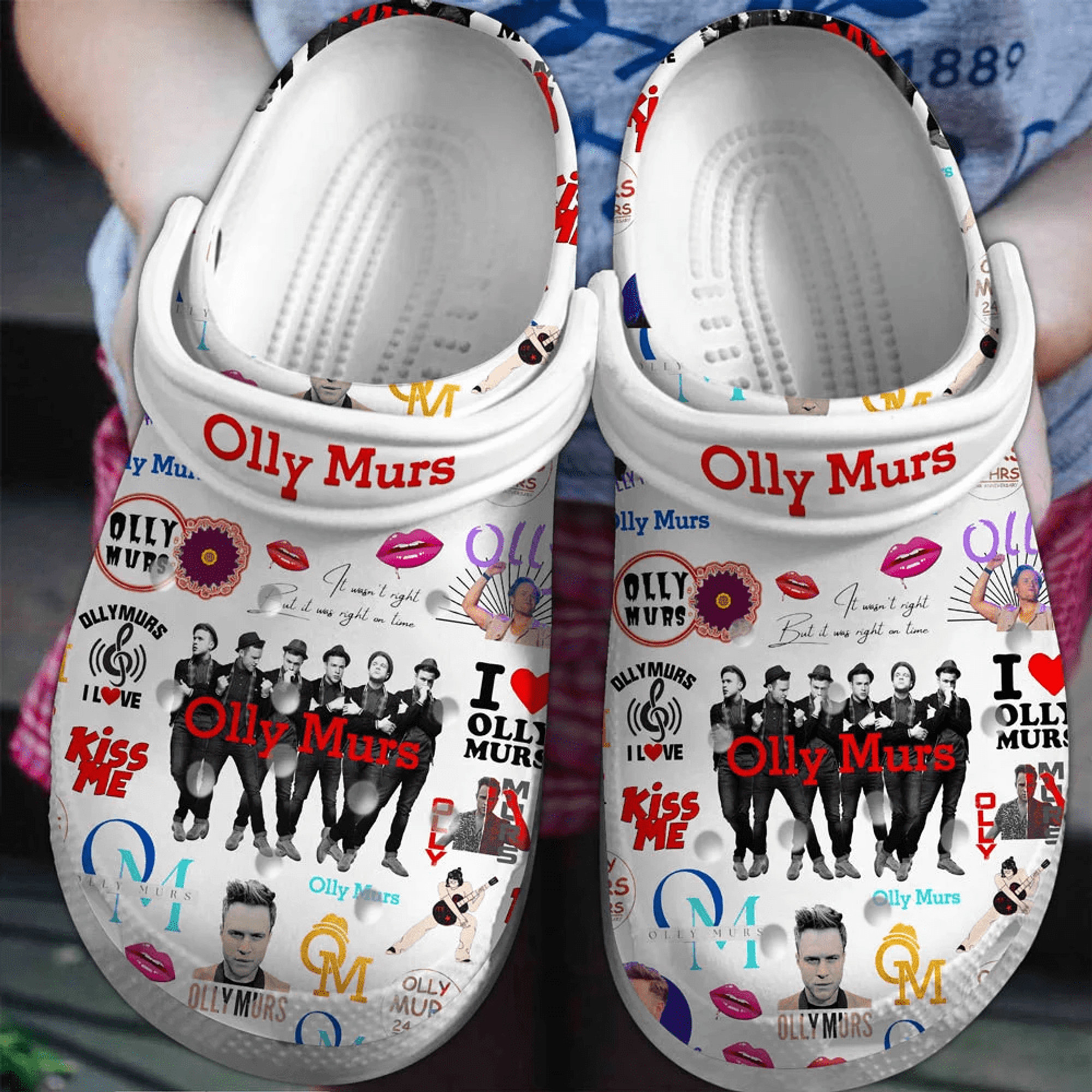 Olly Murs Singer Crocs Crocband Clogs Shoes