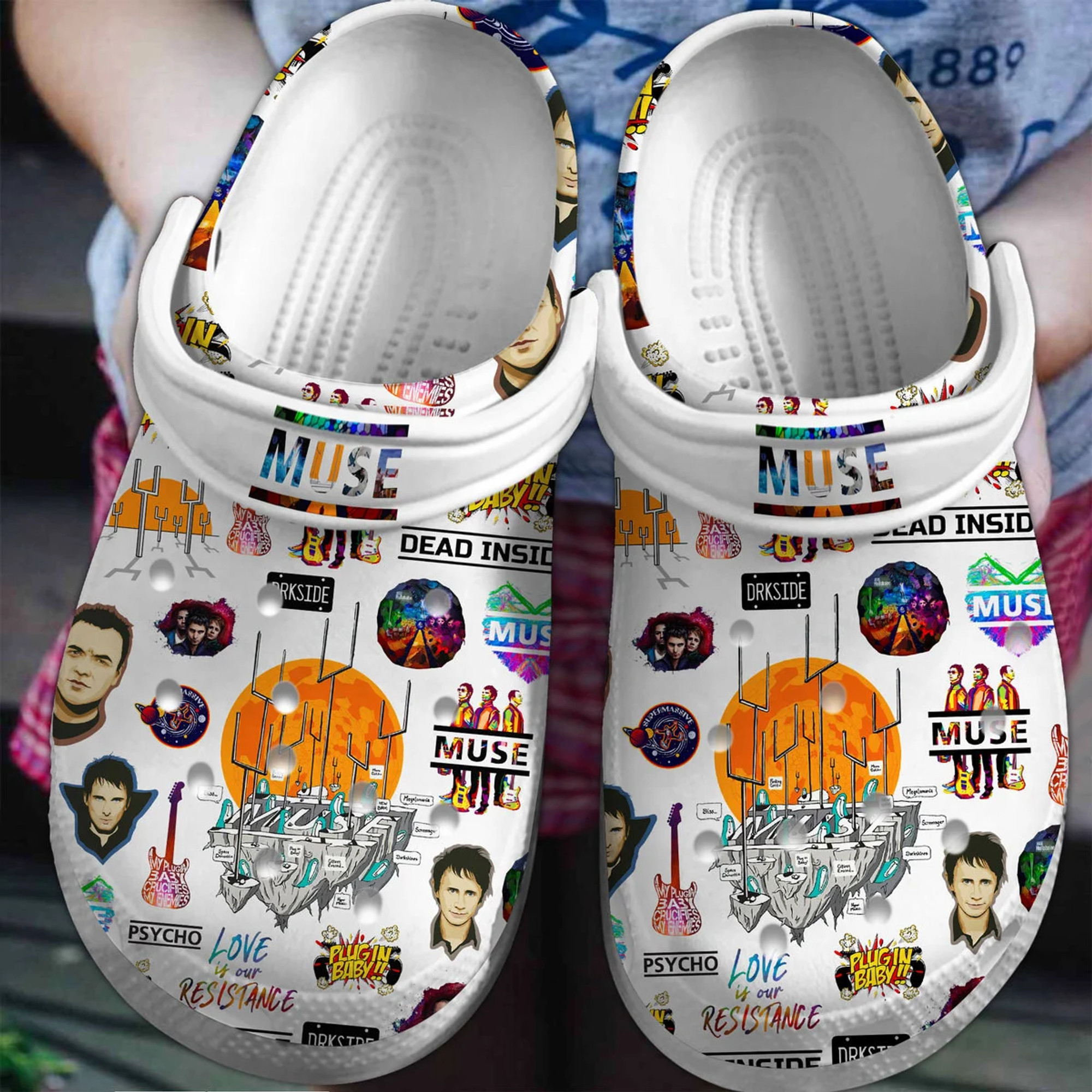 Muse Rock Band Crocs Crocband Clogs Shoes