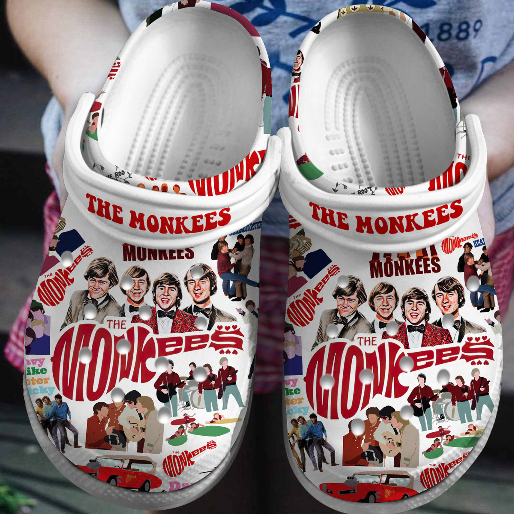 The Monkees Band Crocs Crocband Clogs Shoes
