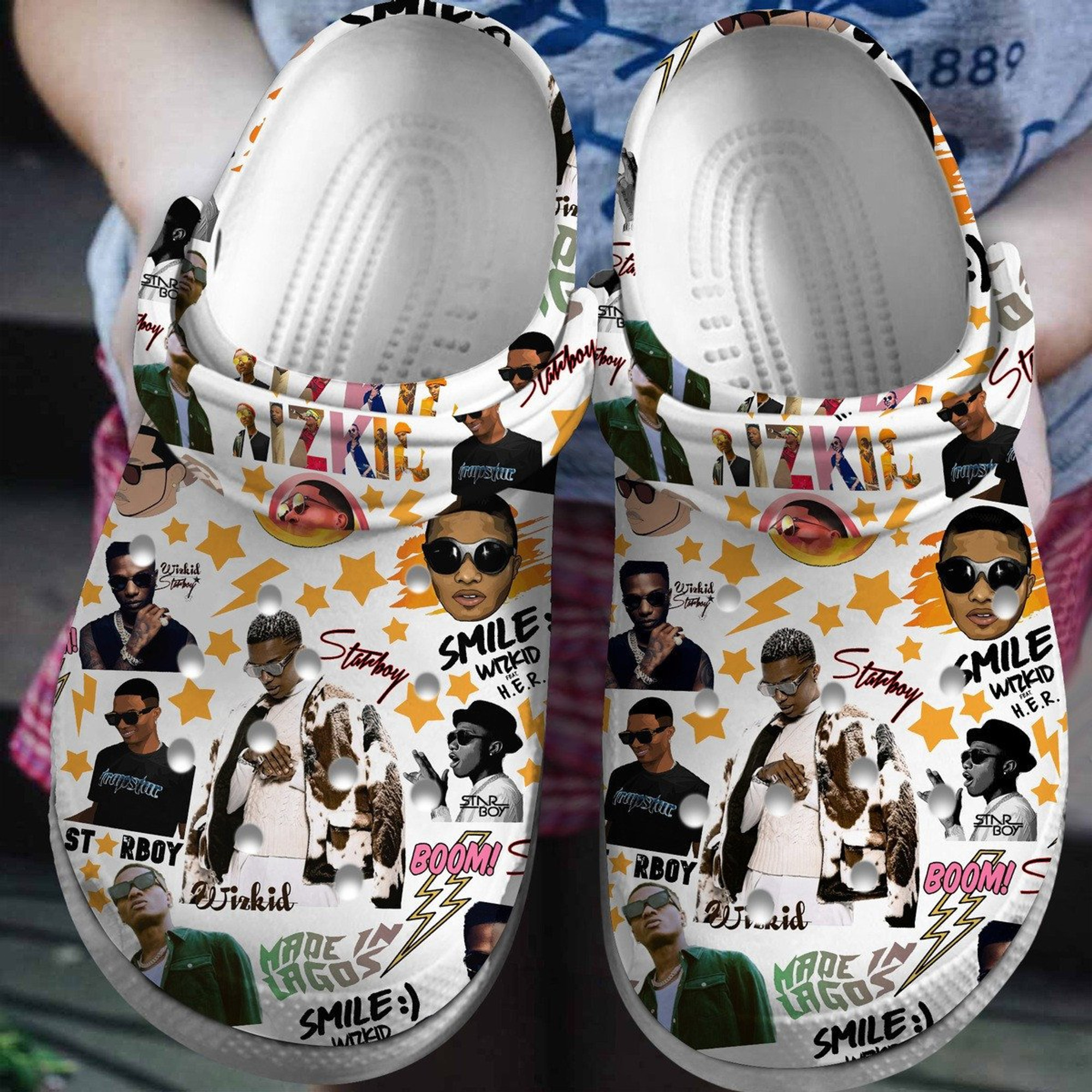 Wizkid Crocs Crocband Clogs Shoes
