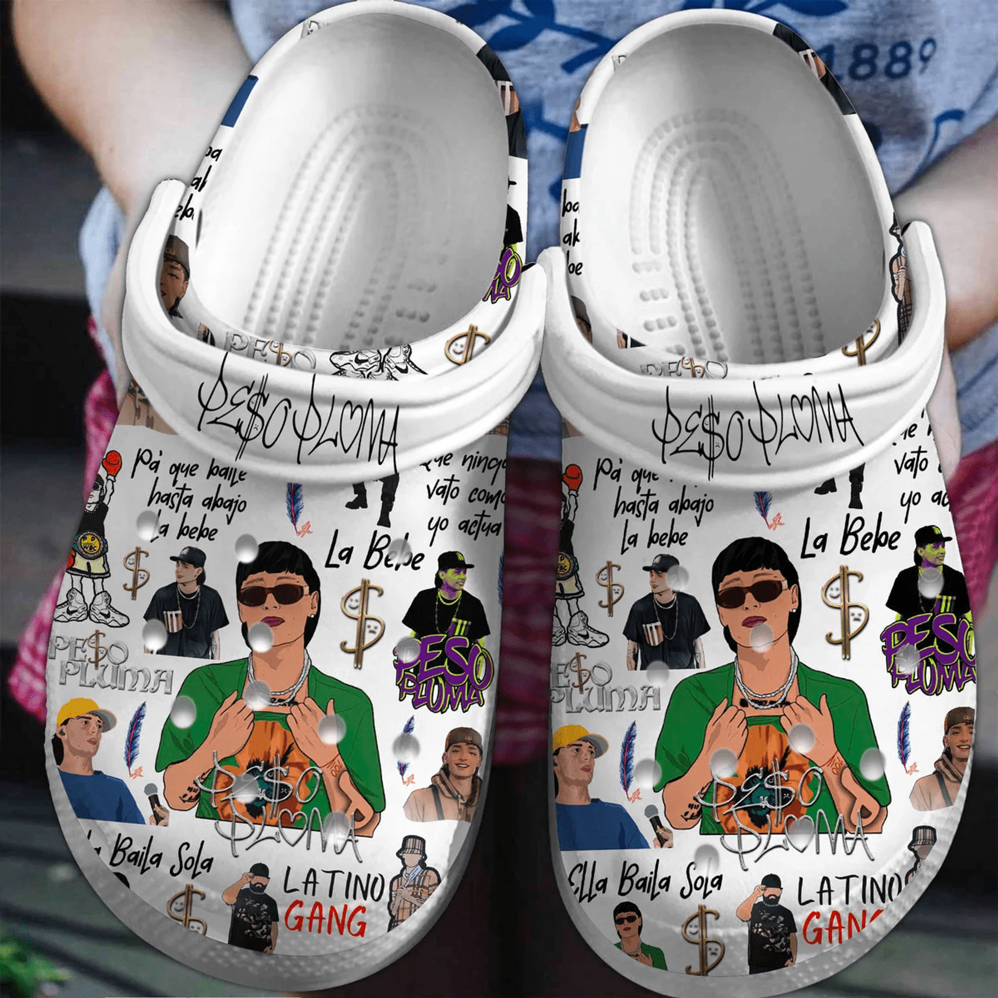 Peso Pluma Singer Crocs Crocband Clogs Shoes