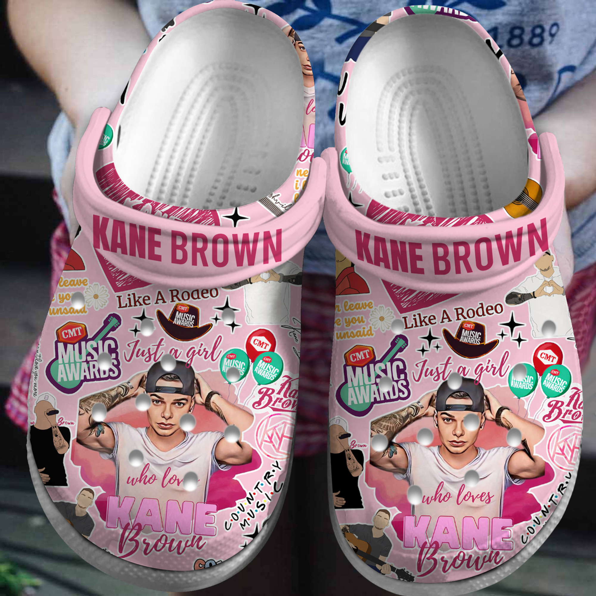 Kane Brown Singer Crocs Crocband Clogs Shoes