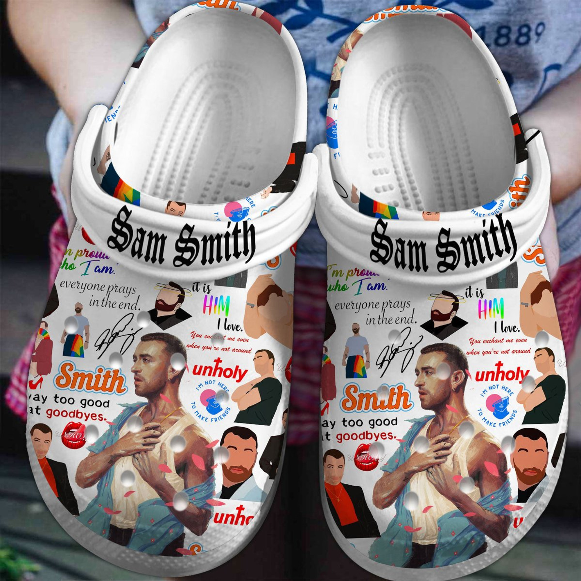 Sam Smith Singer Crocs Crocband Clogs Shoes