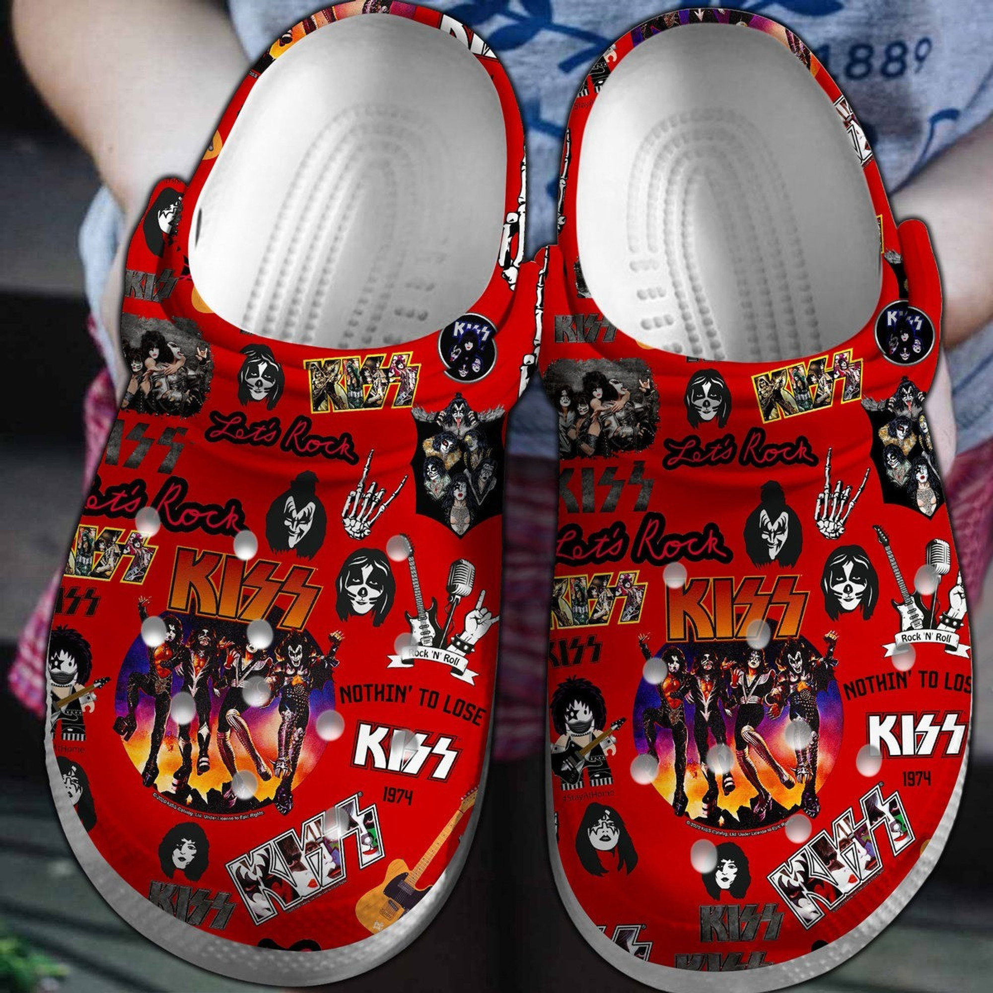 Kiss Band Crocs Crocband Clogs Shoes