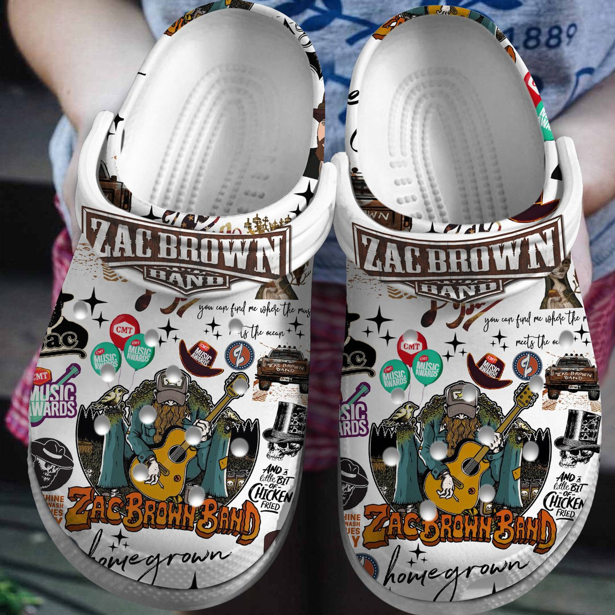 Zac Brown Band Crocs Crocband Clogs Shoes
