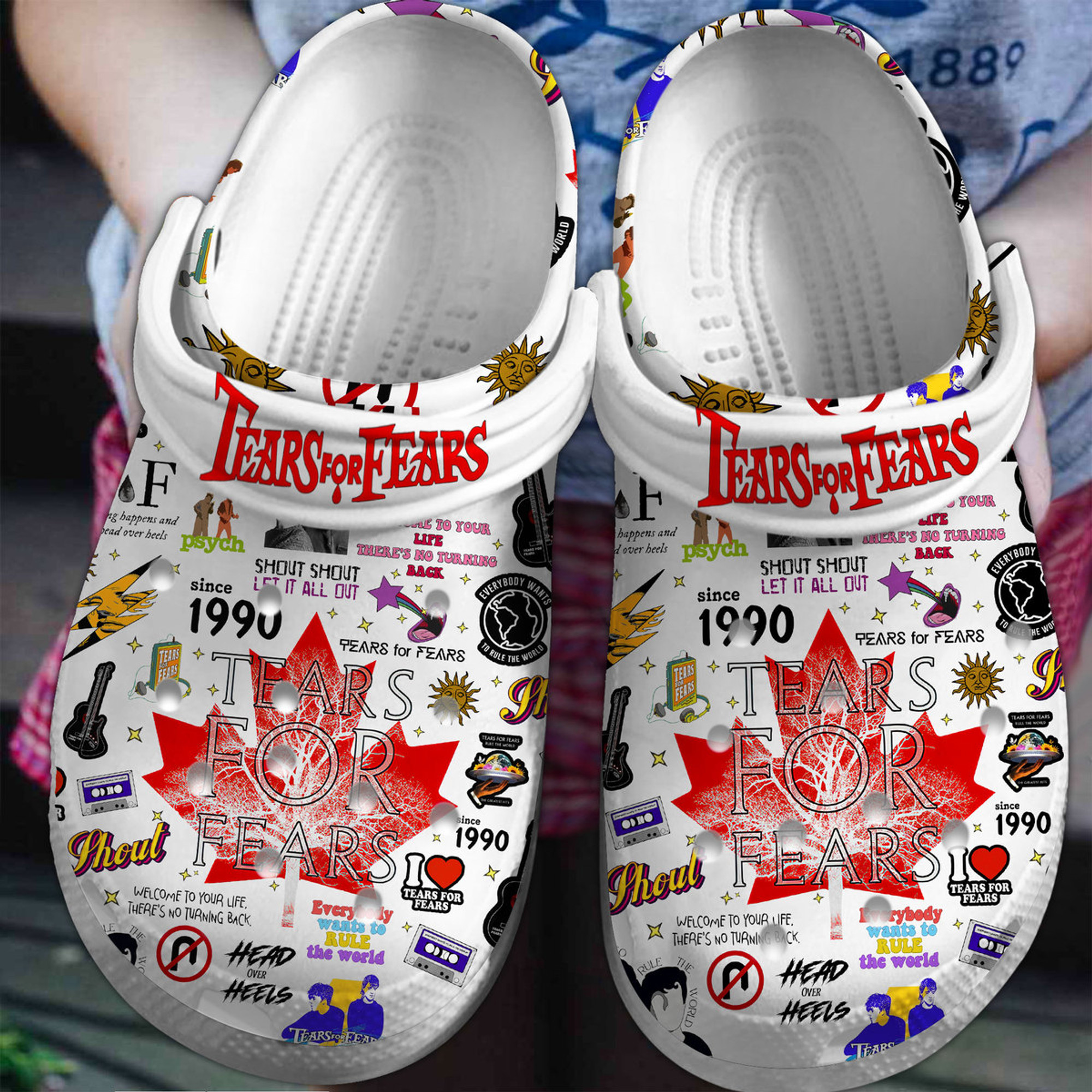 Tears For Fears Band Crocs Crocband Clogs Shoes