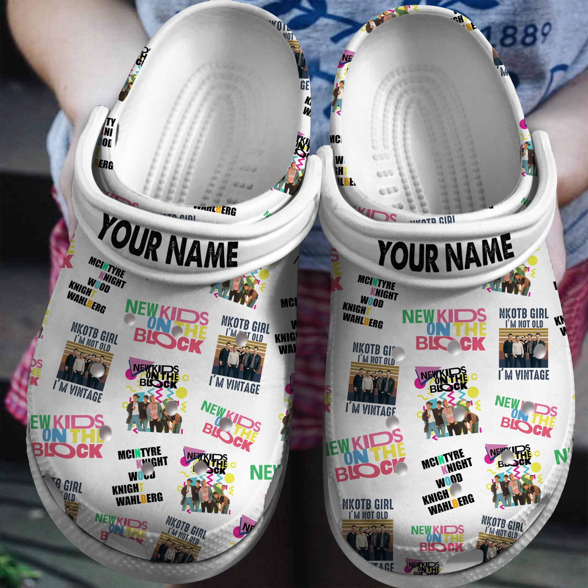 New Kids On The Block Crocs Crocband Clogs Shoes Comfortable For Men Women