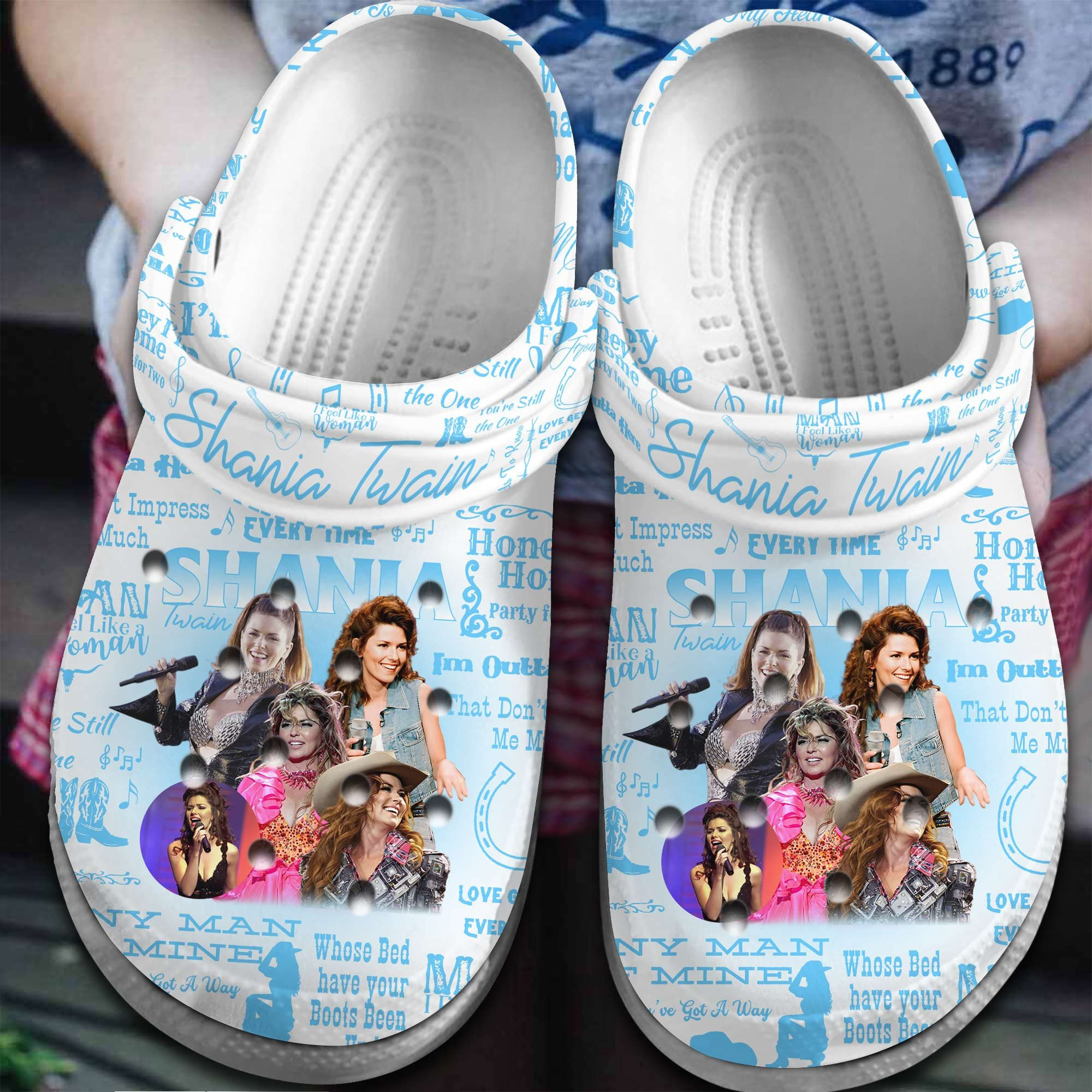 Shania Twain Crocs Crocband Clogs Shoes