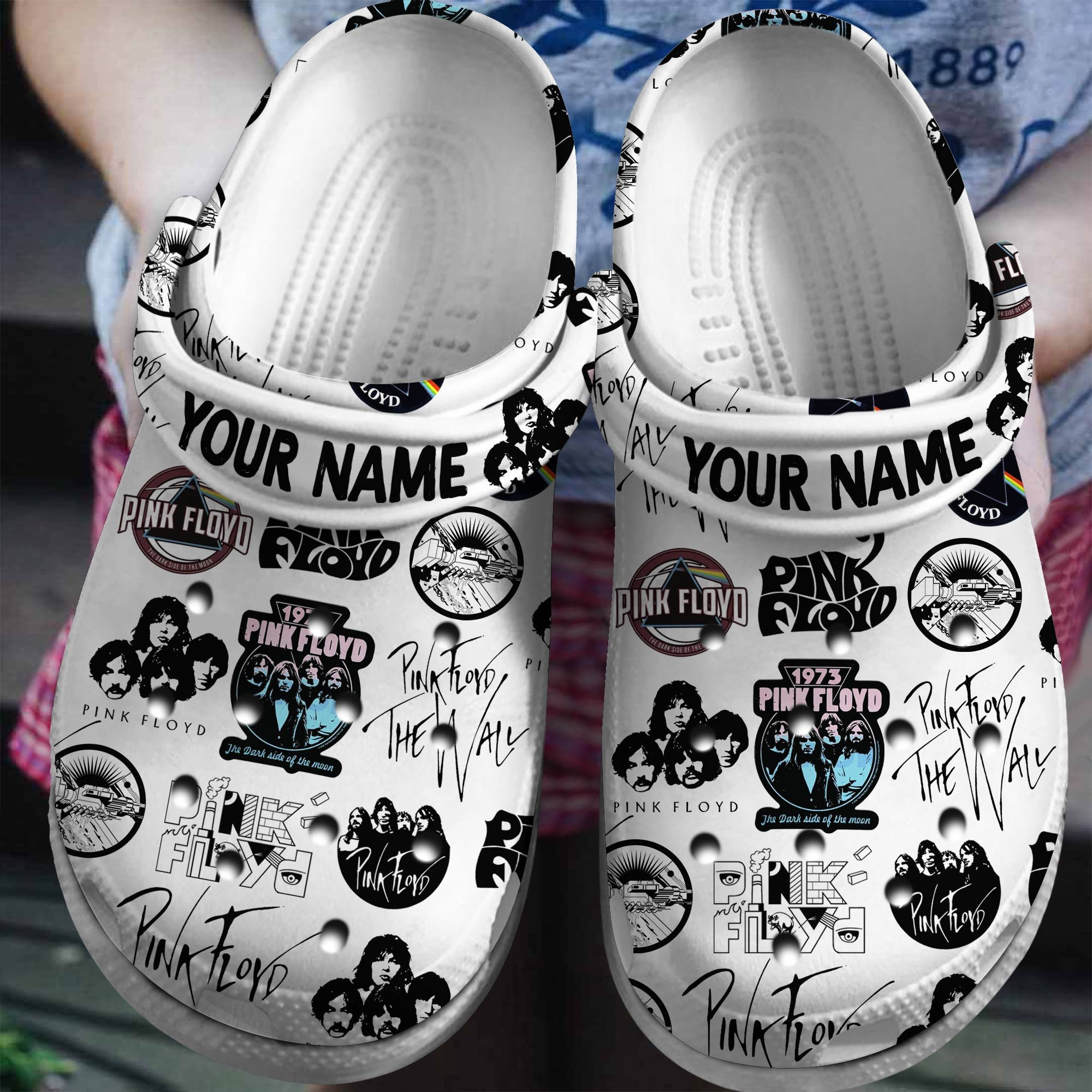 Pink Floyd Band Crocs Crocband Clogs Shoes Comfortable For Men Women