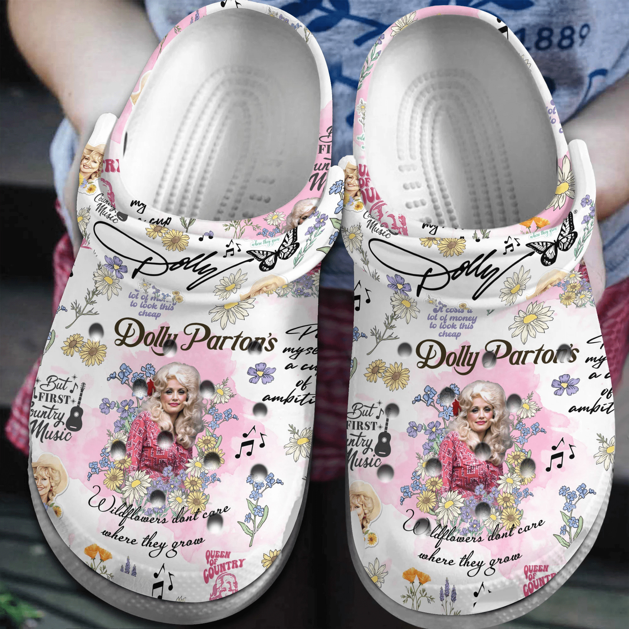 Dolly Parton Crocs Crocband Clogs Shoes