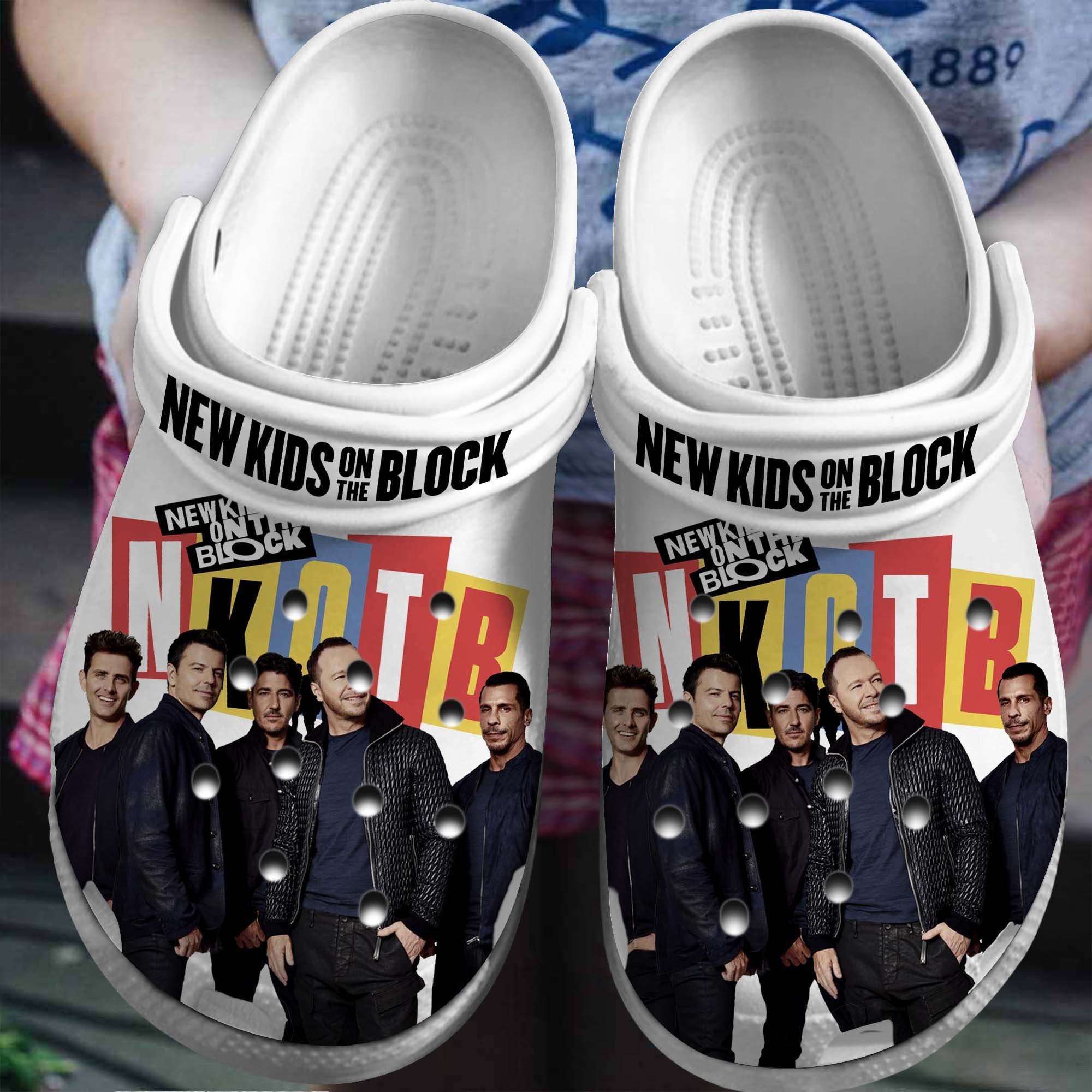 New Kids On The Block Crocs Crocband Clogs Shoes Comfortable For Men Women