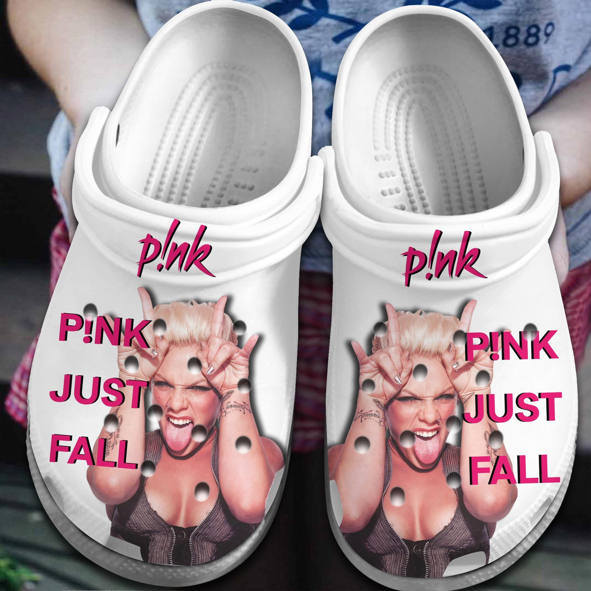 Pink Singer Crocs Crocband Clogs Shoes Comfortable For Men Women