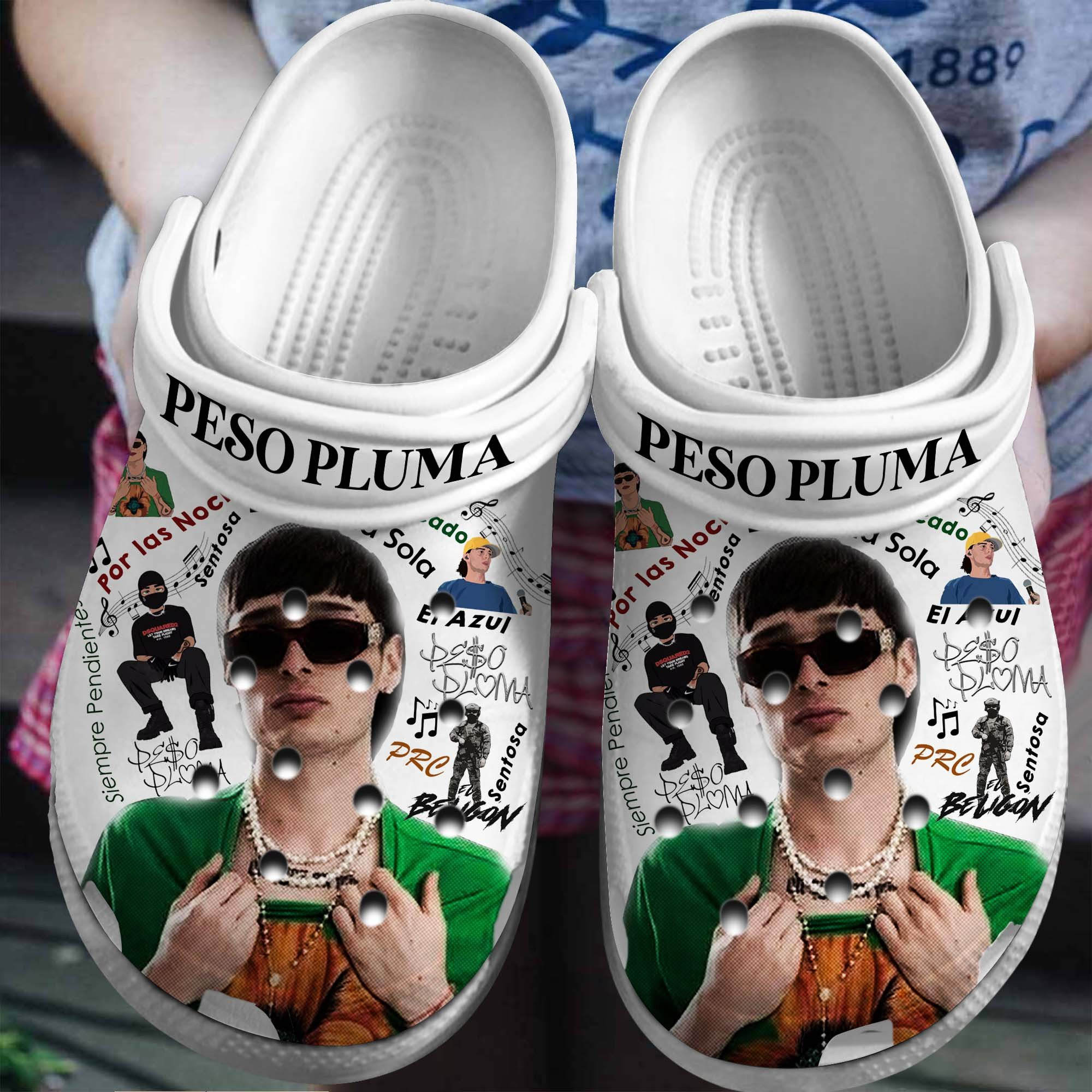 Peso Pluma Singer Crocs Crocband Clogs Shoes Comfortable For Men Women