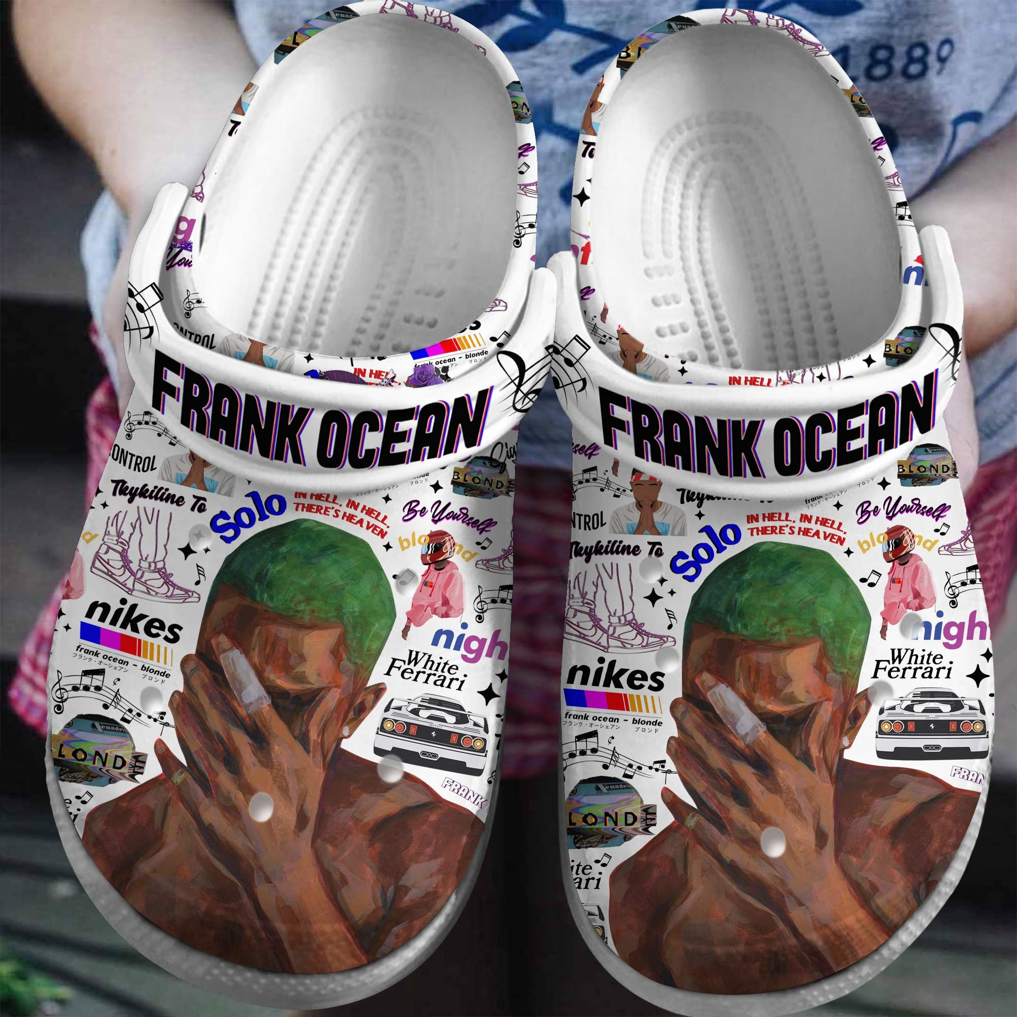 Frank Ocean Singer Crocs Crocband Clogs Shoes Comfortable For Men Women