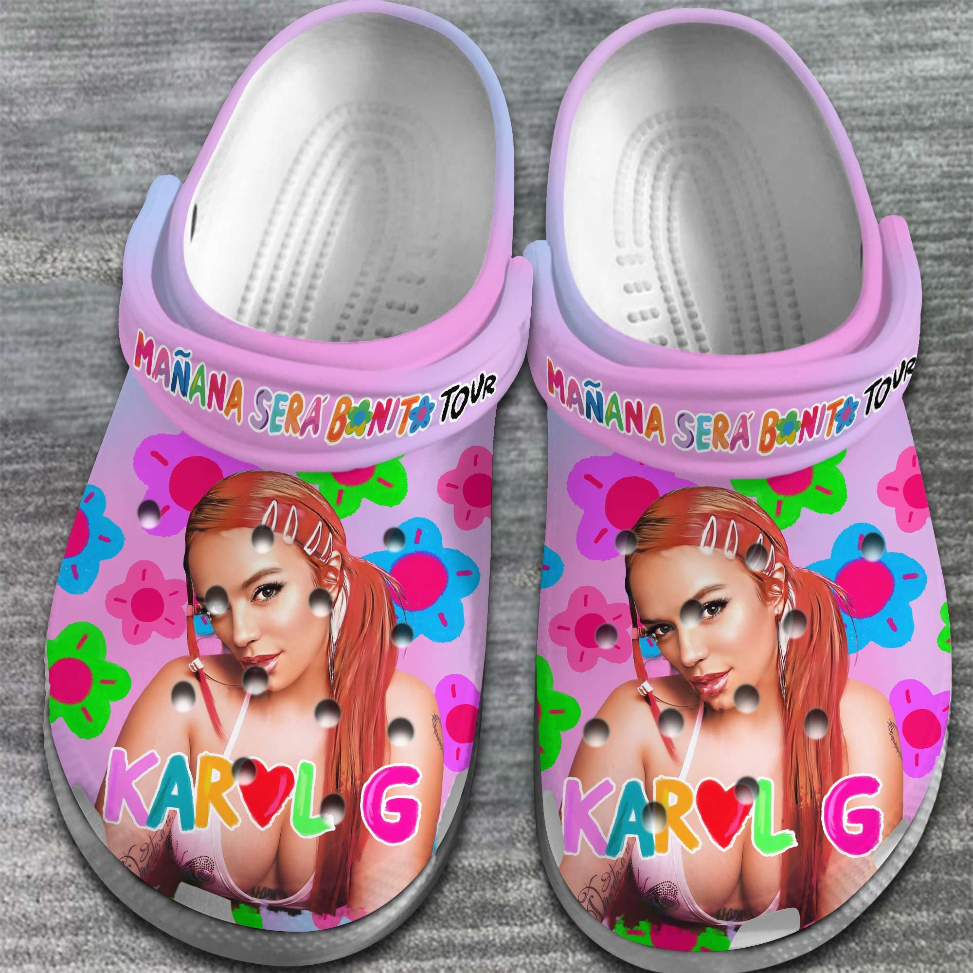 Karol G Maana Ser Bonito Crocs Crocband Clogs Shoes Comfortable For Men Women
