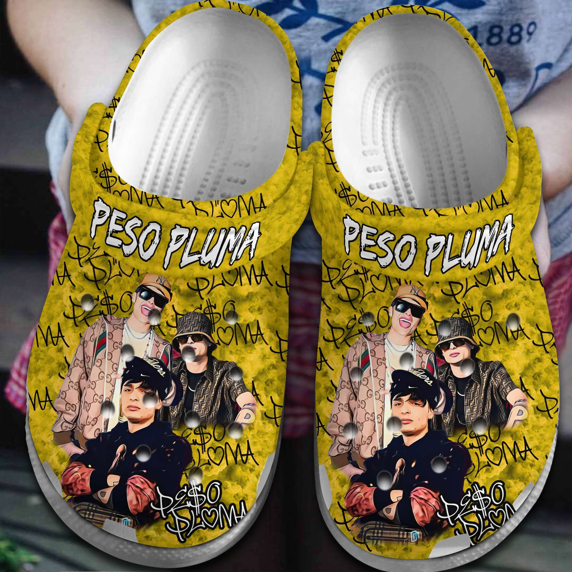 Peso Pluma Singer Crocs Crocband Clogs Shoes Comfortable For Men Women