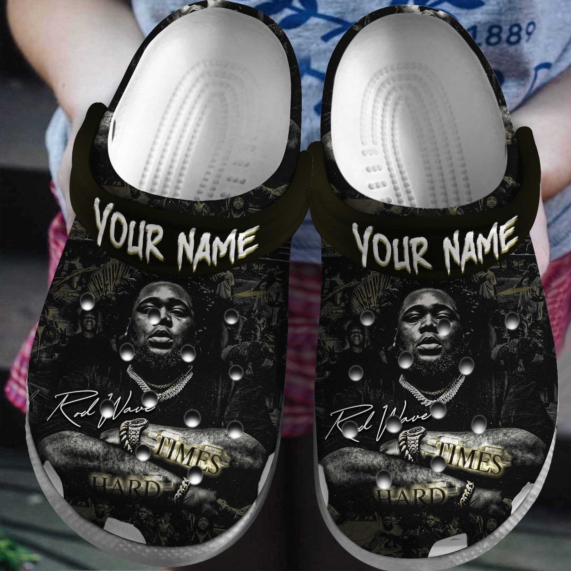 Rod Wave Rapper Crocs Crocband Clogs Shoes Comfortable For Men Women