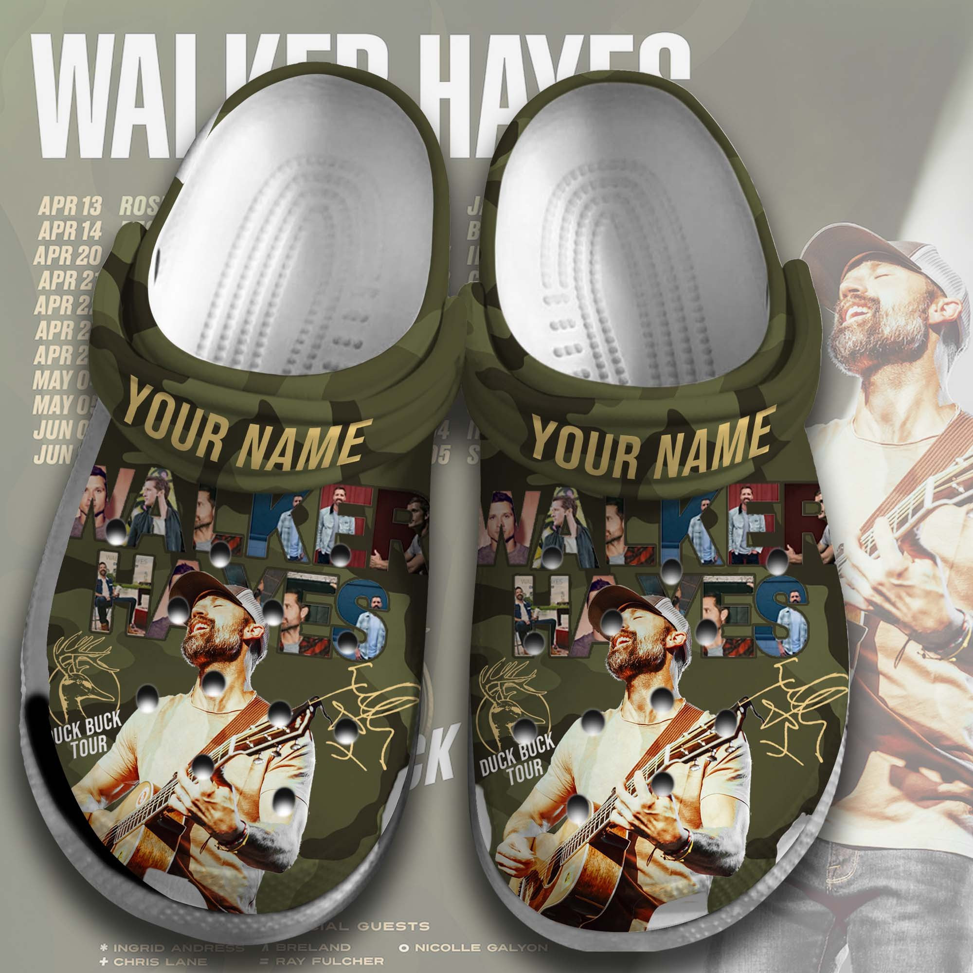 Walker Hayes Singer Crocs Crocband Clogs Shoes Comfortable For Men Women