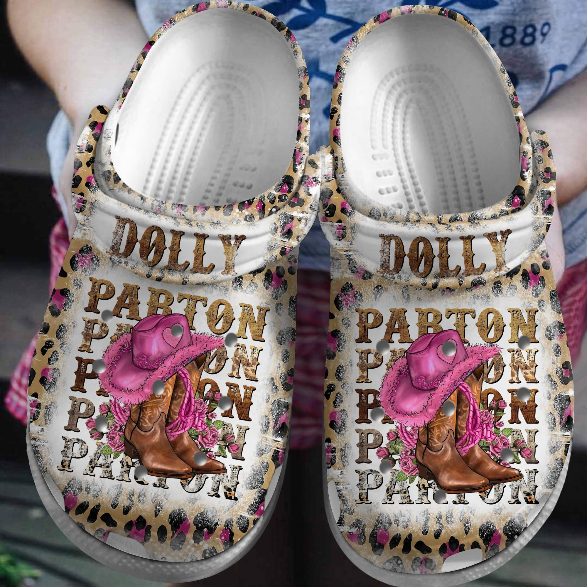 Dolly Parton Crocs Crocband Clogs Shoes Comfortable For Men Women