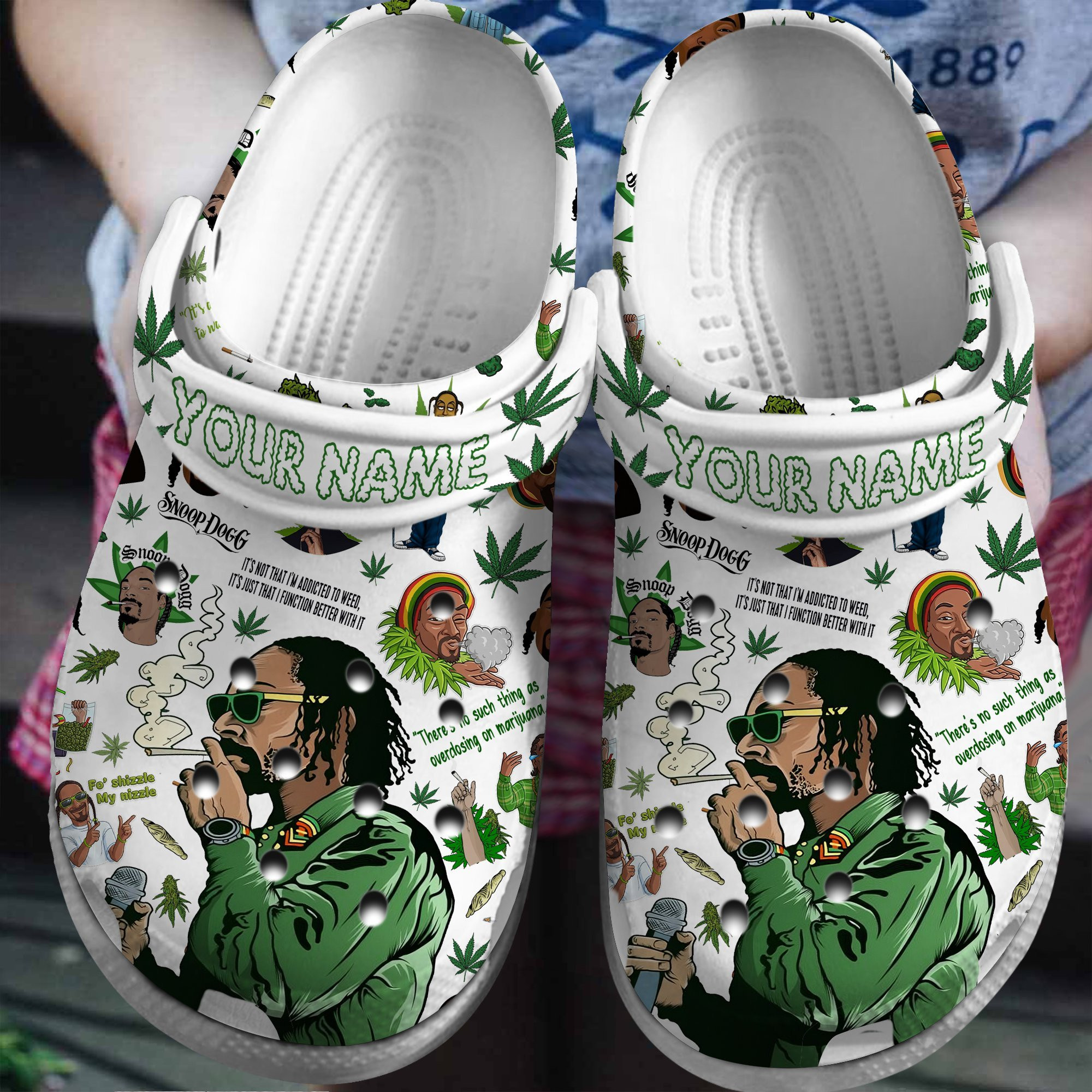 Snoop Dogg Rapper Crocs Crocband Clogs Shoes Comfortable For Men Women