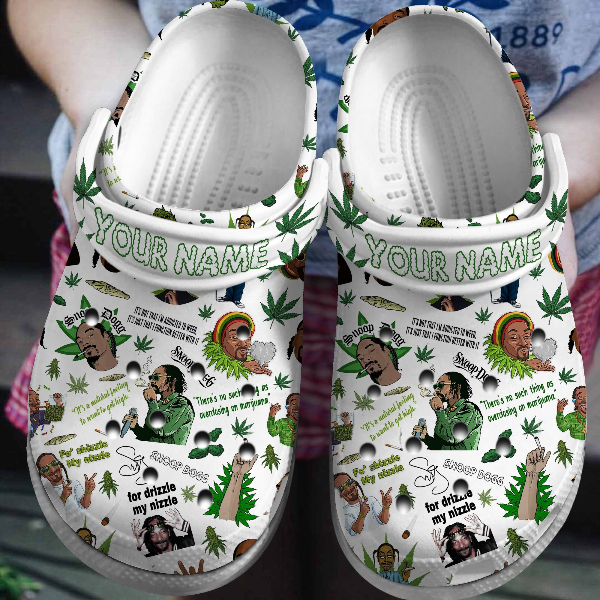Snoop Dogg Rapper Crocs Crocband Clogs Shoes Comfortable For Men Women