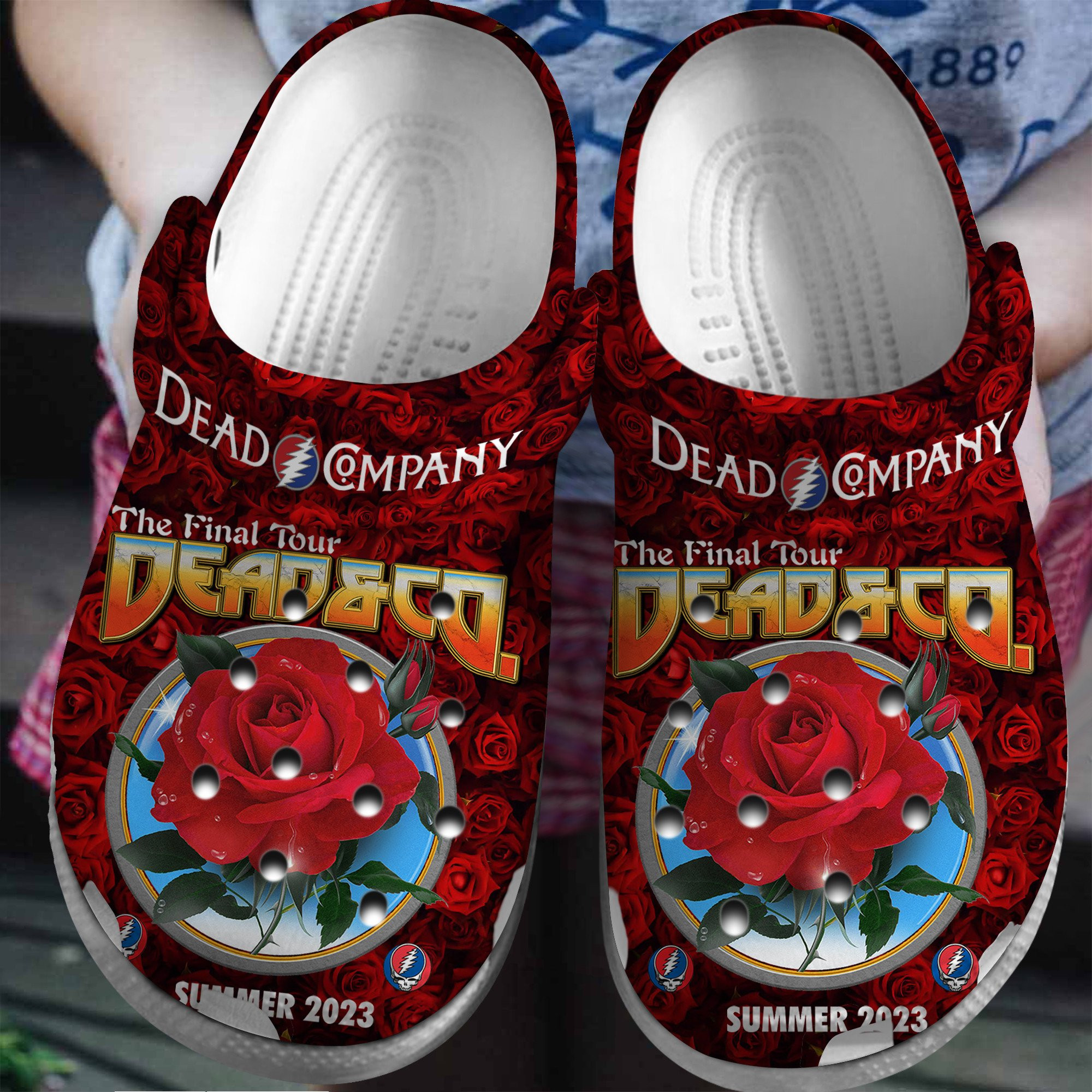 Dead And Company Band Crocs Crocband Clogs Shoes Comfortable For Men Women