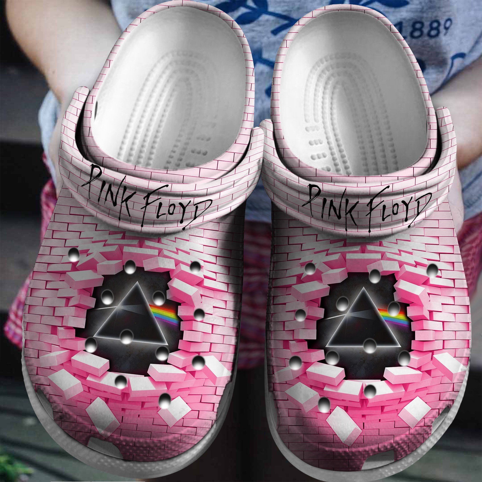 Pink Floyd Music Band Crocs Crocband Clogs Shoes